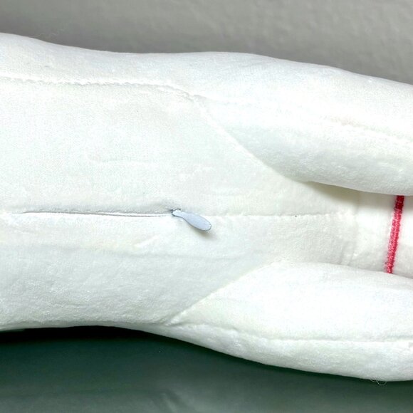 Squishy White Rainbow Horn Winged Unicorn Embroidered Face Baby Kid's Plush Toy - Picture 6 of 8